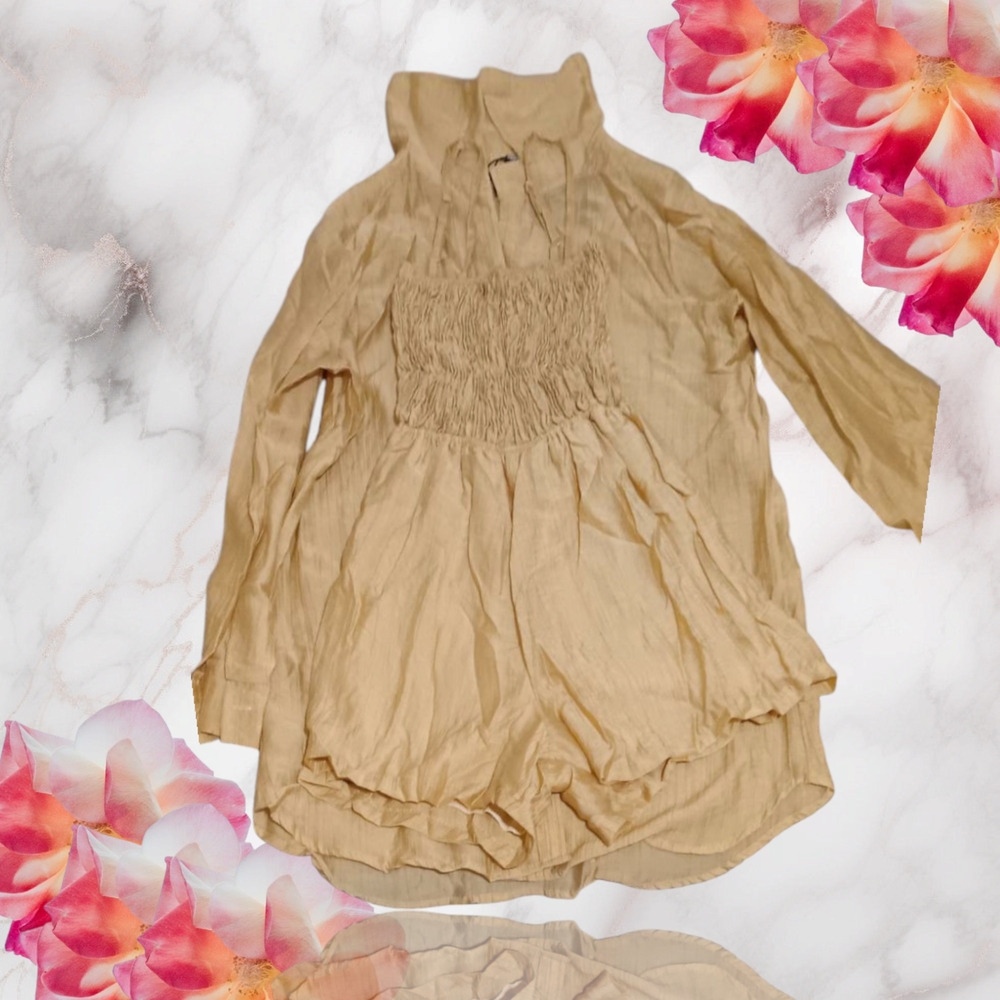 Elegant Tan Women's Top